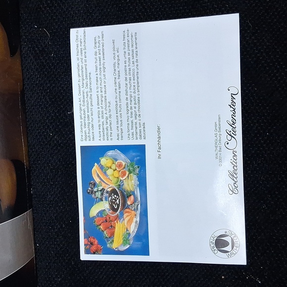 Mikasa Crystal "Roxborough SA 809/560 Chip & Dip 15" - Picture 11 of 11